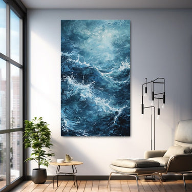 Stormy Sea Acrylic Painting